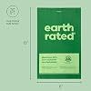 Earth Rated Dog Poop Bags, Thick Grab and Go Single Roll, Ideal for Backyard Pickups, Lavender Scented, 300 Count