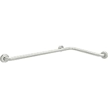 20 x 42 L-Shaped Grab Bars for Wall in 1.25 Dia, Made in USA | ADA Handicap Grab Bars for Seniors Made of 304 Stainless Steel | Can Hold Up to 400 lbs