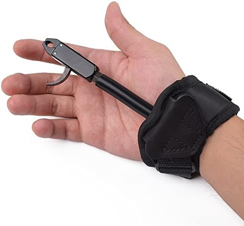 Archery Release Aids Compound Bow Trigger Caliper Shooting Adjustable Black Wrist Strap Right Left Handed Archery Release Aids Compound Bow Trigger Caliper Shooting Adjustable Black Wrist Strap Right Left Handed