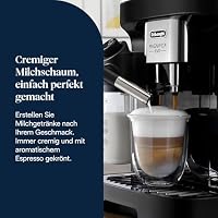 De’Longhi Magnifica Evo - Perfetto Kaffeevollautomat mit LatteCrema-Milchaufschäumer, 7 One-Touch-Getränke, Cappuccino, Espresso Kaffeemaschine, Soft-Touch-Bedienfeld, Schwarz (ECAM292.81.B) – Ansicht 6