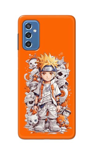 Image of PRINTFIDAA Printed Hard Back Cover Case for Samsung Galaxy M52 5G Back Cover (Famous Anime Cartoon Character) -112
