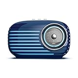 JAM Retro Classic Vintage Blutooth Speaker, 16 Hours Play Time, Aux-in Port, USB Charging, Blue