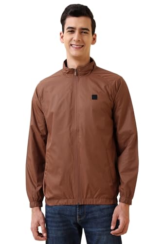 Image of Allen Solly Men's Regular Fit Solid Windcheater Jacket