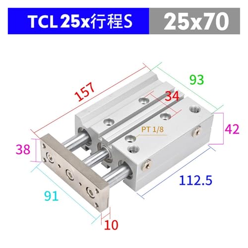 Cylindre de guidage à double roulement anti rotation pour charge TCL - 3