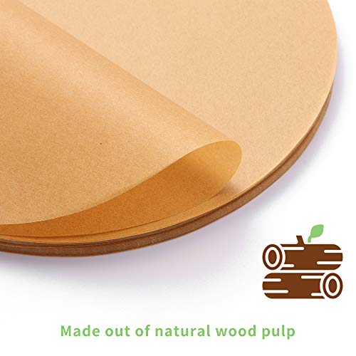 Melala 200Pcs Parchment Paper Rounds 7 Inch, Unbleached Non-Stick Precut Parchment Paper Liners For Tortilla Press, Air Fryer, Round Cake Pan,Springform Pan,Toaster Oven(Unbleached) #TOP4