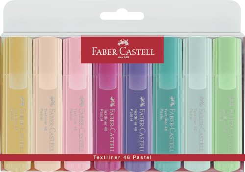 Faber-Castell TL 1546 Set de 8 Surligneurs Pastel