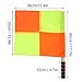 Dioche 2pcs Soccer Referee Flags, Red Yellow Ref Cards Sports Soccer Linesman Flags Hockey Training Flags with Storage Bag