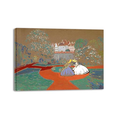 Toile encadrée de Wassily Kandinsky, reproduction d'art de 40x30 cm pour salon