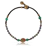 Pulseras de Marfil: Significado, Propiedades y Dónde Comprarlas Online Made by Nami Pulsera de chakra anudada a mano para mujer con piedras preciosas y perlas, regalo espiritual, amuleto de la suerte, examen, Algodón, marfil
