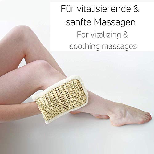 Sisal Massagehandschuh - tiefgehender Peeling-Effekt durch grobe Struktur- Peeling am ganzen Körper. Made in Turkey - Sarenius Premium Spa