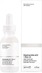 The Ordinary - Niacinamida 10% + sérum de zinco 1% para o rosto – Redutor de poros + cuidados com a pele dos EUA (30 ml) …