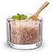 KooK Glass Salt Cellar, with Lid, Embossed Pressed Glass, Clear Storage Container, for Coffee, Sugar, Spices and Candies, Dishwasher Safe, 10 oz (Clear)