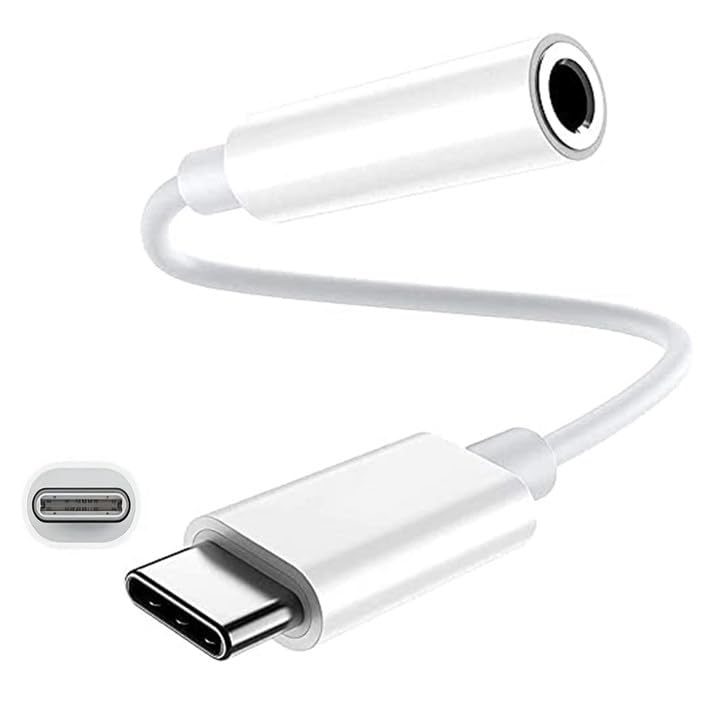 USB C to 3.5mm Jack,Type C to Headphone Adapter Aux Digital Audio Earphone Adaptor,Audio Dongle,Hi-Res DAC Chip Compatible with Samsung Galaxy Pixel, iPad Pro,iPhone 15 Pro/Max and More Type C Devices