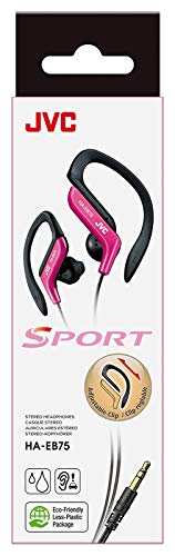 Image of JVC HAEB75P Sports Clip Headphone, Pink