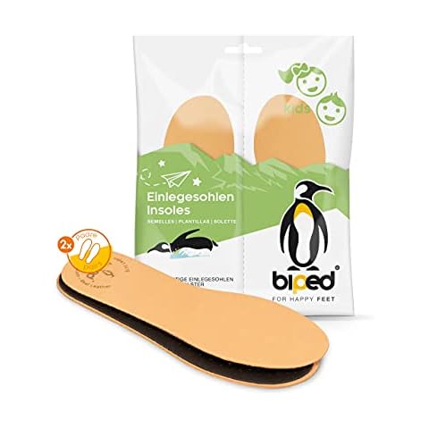 biped 2 pares de plantillas de cuero prémium con carbón activo Cover