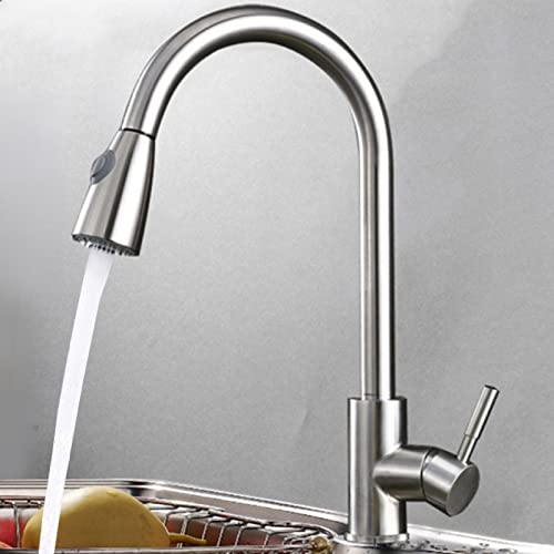 Grifo de cocina con rociador extraíble para acabar con las salpicaduras de agua 2