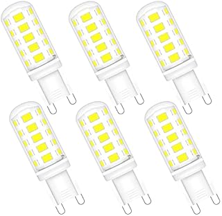 Huoqilin G9 Led Dimmable Bulbs,Cool White 6000K,3W,270Lm,30W Halogen Light Bulbs Equivalent,Energy Saving,Pack of 6