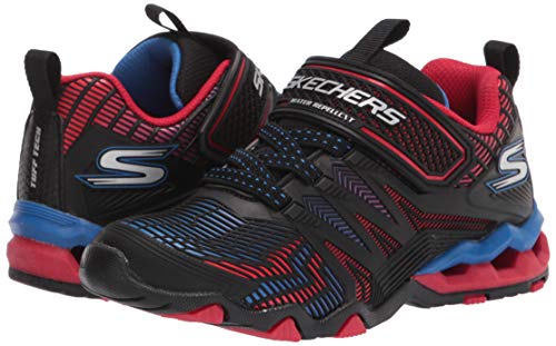 Skechers Kids Boys, Sport Sneaker, Black/Blue, 11 Little Kid #TOP6