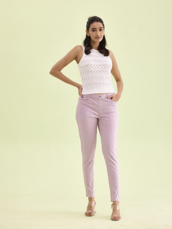 Image of GO COLORS Women Mid Rise Premium Straight Jeans