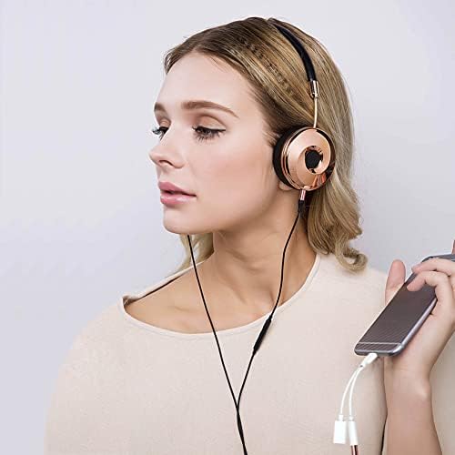 LUOHANTANG Headphone Adapter for iPhone Headphone Jack Audio Compatible w/ iPhone 14 13/12/11/X/XS/XR/Pro Max/8 7P Adaptador para Phone Charger & Headphone Splitter Earbuds Adapter Support All iOS