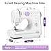 Sewing Machine for Beginners with 12 Built-in Stitches, Mini Sewing Machine with Foot Pedal, High-Low Speeds, Portable and Sewing Enthusiasts (505)