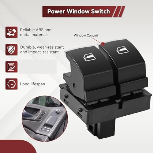 Interrupteur fenêtre électrique commande principale bouton conducteur pour Golf Eos Tiguan