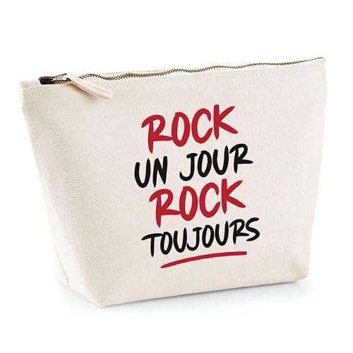 Trousse Rock Toujours | Pouch | Idée Trousse Toilette Maquillage Cadeau Anniversaire Fête Original Famille Travail Départ Collègue Retraite