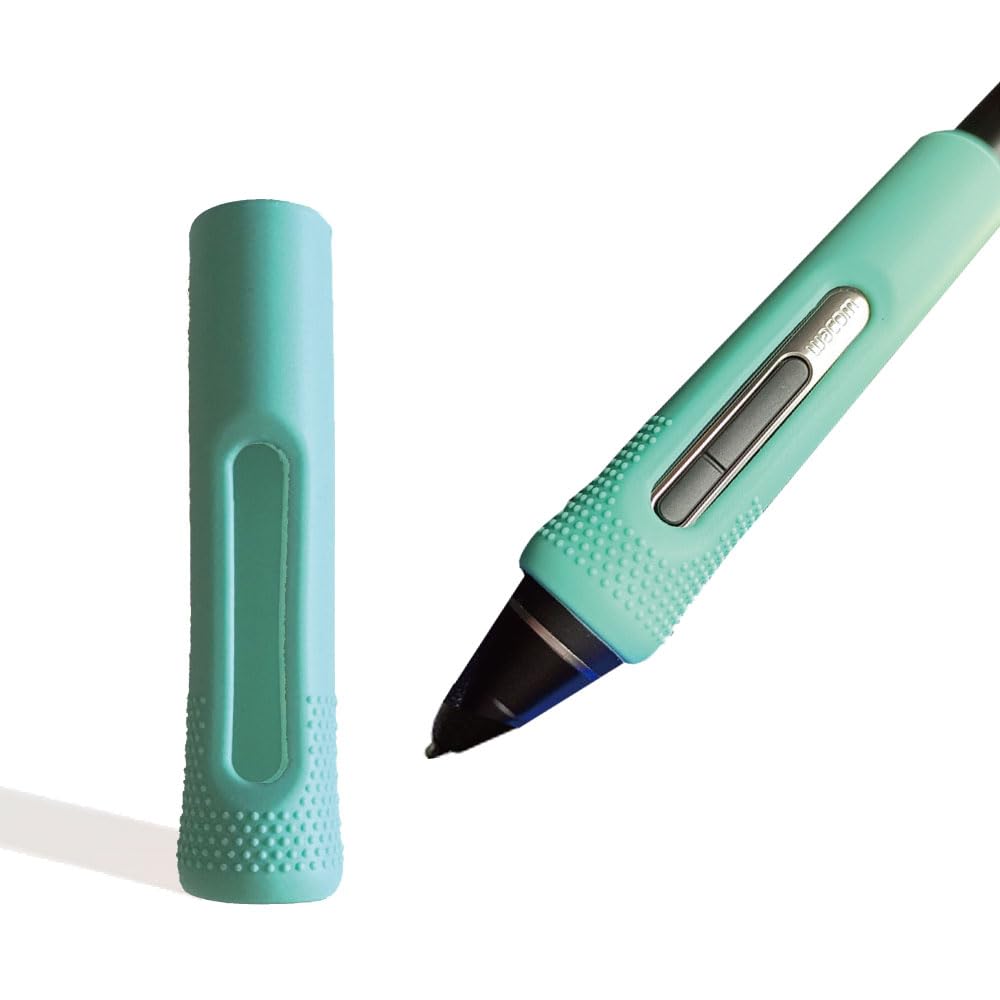 Amazon | Wacom用 Pro Pen2 KP504E ラバーグリップ 緑 シリコンカバー