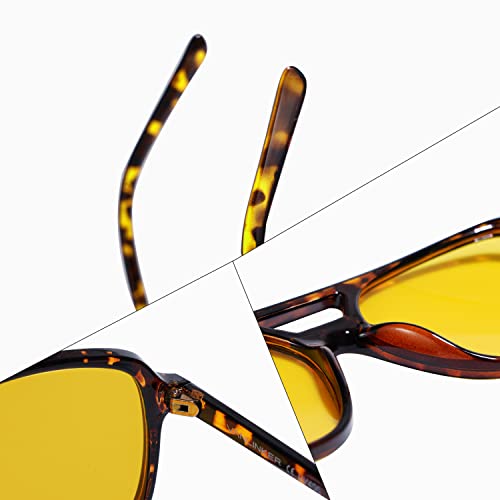 Image of VANLINKER Retro Vintage 70s Square Aviator sunglasses for women men VL9611X