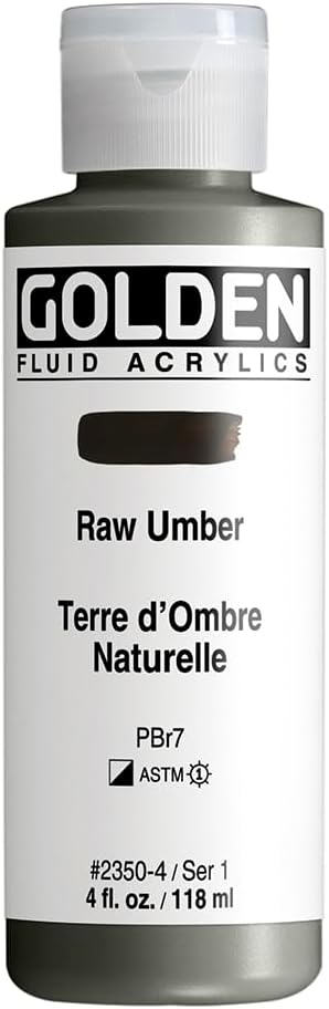 FLUID ACR RAW UMBER 4oz