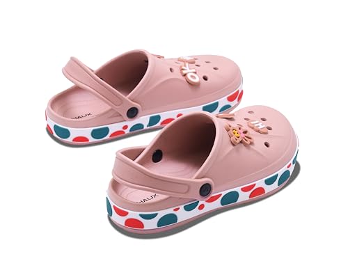 Image of HAUX Women's Classic Charms Clogs /Sandals with Back Strap for Adult | Comfortable & Light Weight | Stylish & Anti-Skid | Everyday Use Clogs for Girls & Ladies