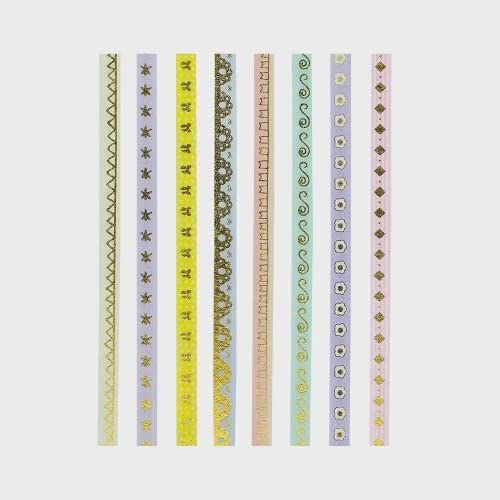 Washi Tape Small 5mmx3M Com 8 Rolos WT0902 BRW