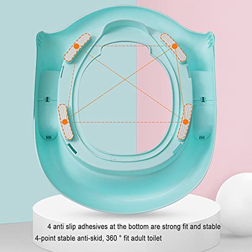 Draagbare baby-toilettrainingsstoelen, opvouwbare baby-peuter-kindertoilettrainer met verstelbare opstapladder, voor… - Afbeelding 6