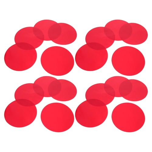 Película autoadhesiva roja HOMSFOU con 20 hojas de 10 cm para filtros de iluminación de fotografía