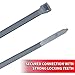 Pro Tie Standard Duty, Self-Locking Nylon Cable Wire Ties for Indoor and Outdoor Use | 11.8-Inch, 50 lbs. Tensile Strength, Gray Nylon, 100-Pack (PN: GY11SD100)