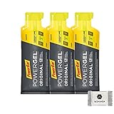 PowerBar PowerGel Original - High Carb Energie Gel + C2MAX (Lemon Lime, 3 x 41g)