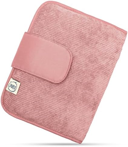Jubi® Kleine Windeltasche mit Wickelunterlage für Baby, Beerenrosa Cord