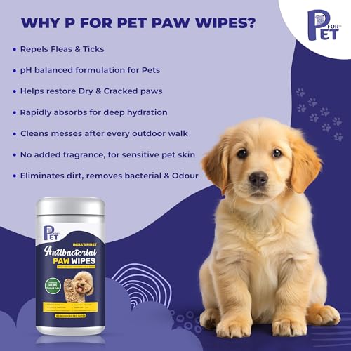 Image of Antibacterial Paw Wipes|with Organic Coconut & NEEM| Moisturises & Cleans Paws| Restore Dry & Cracked Paws| Prevent Germs & Odor| Safe to use| Alcohol Free| 320 Wipes