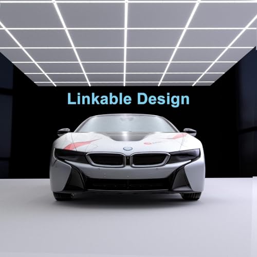 Linkable LED Shop Lights for Car Wash Room or Car Repair Shop - 6 Pack