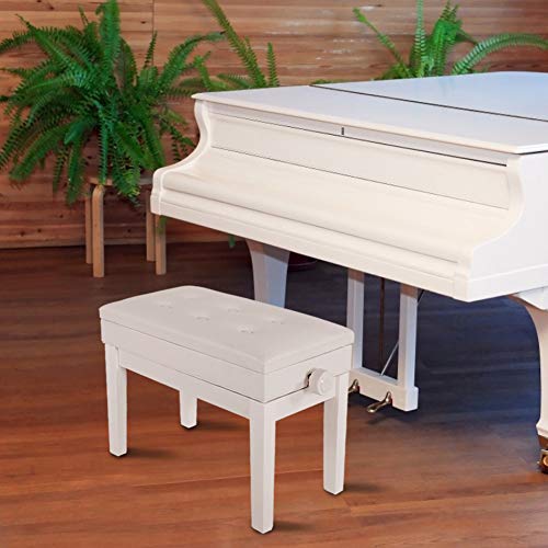 Bigking Chaise de Piano, Banc de Piano à Hauteur réglable Banc de siège rembourré en PU(Blanc) - Les Beatles, Paul McCartney, John Lennon, RIngo Starr, George Harrison Bigking Chaise de Piano, Banc de Piano à Hauteur réglable Banc de siège rembourré en PU(Blanc) – Image 7