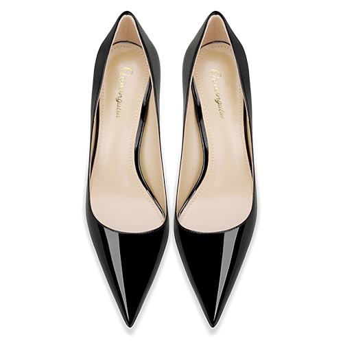 Image of Women's Pointed Toe Stiletto High Heel Pumps 3.15IN Slip-On Party Wedding Evening Shoes