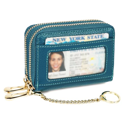 Image of imeetu Rfid Credit Card Holder,Genuine Leather Businese Card Case,Rfid Blocking Wallet for Women & Men