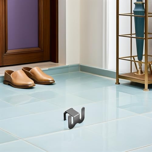 Porte-chaussures mural en aluminium idéal pour optimiser la salle de bain - 6