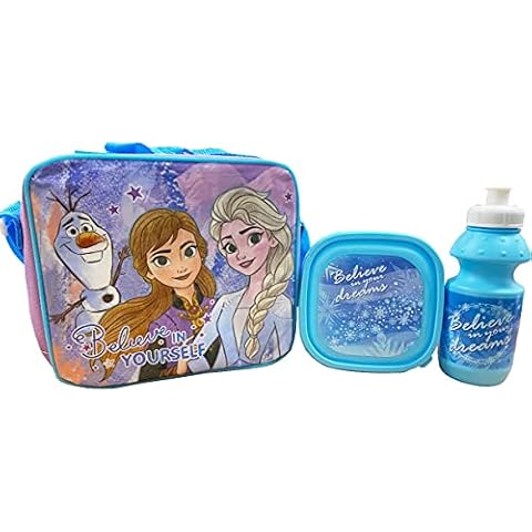 TDL Frozen Kids Lunch Bag Set with Bottle Cover