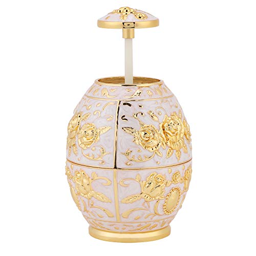 Portable Retractable Toothpick Holder, Pop Up Toothpick Dispenser Toothpicks Case Storage with Hand Press Toothpick Dispenser for Kitchen(Gold)