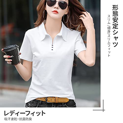 Ininuk-Womens-Polo-Shirt-Short-Sleeve-Golf-Shirt-Womens-Uniform-Cute-Hidden-Buttocks-Low-See-through-Short-Sleeve-Sweat-Absorbent-Quick-Drying-UV-Treatment-Casual-Top-Stylish-Spring-Summer-Autumn