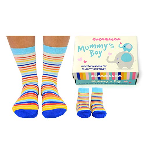 United Oddsocks Mummy's Boy Cucamelon sokken voor moeder en zoon (2 paar) - kous
