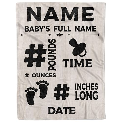 Manta personalizada para recién nacido con nombre para niños y niñas, manta personalizada para recién nacido, manta para nieto, nieta, manta de forro polar para hijo e hija de mamá