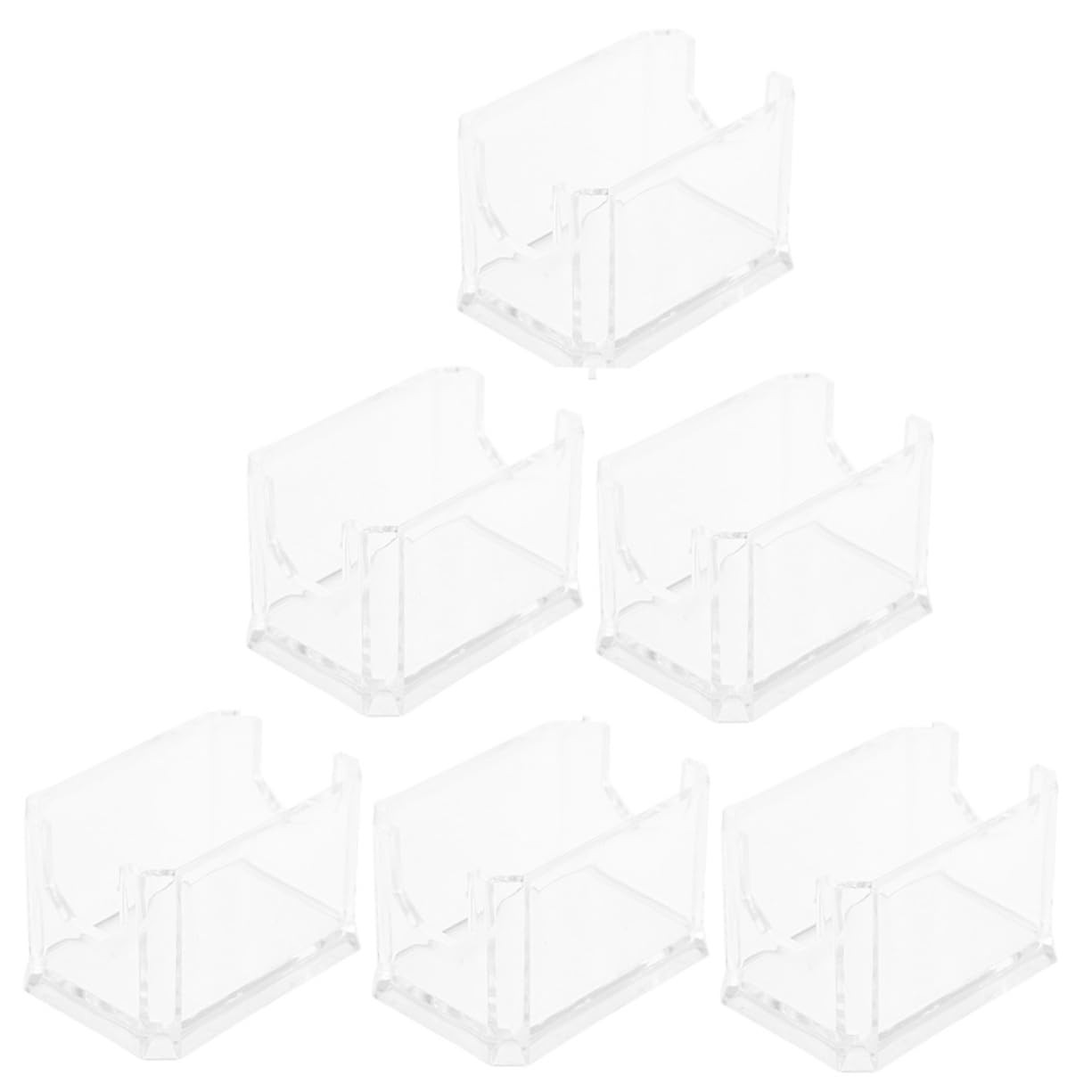ASAKKURA 6pcs Acrylic Tea Bag Organizer Tea Packet Storage Container Bag Box for Kitchen