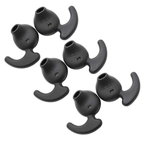 Ekon 6 pcs (3 Pair) Earbuds Level Ear Tips for Replacement Tips Compatible for Samsung Level Earphone Buds Samsung Level Headset Buds S7 Edge S6 Edge and for All Earphones (Pack of 3, Black)-image-29